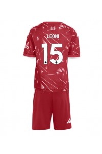 Liverpool Giovanni Leoni #15 Jalkapallovaatteet Lasten Kotipeliasu 2026-27 Lyhythihainen (+ Lyhyet housut)